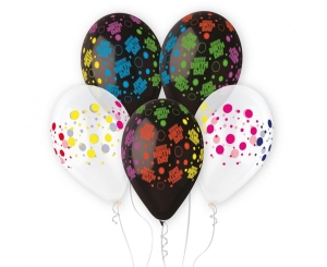 Balony Urodzinowe Groszki 13 cali 5 szt