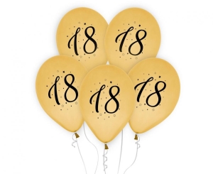 Balony 18 złote 12 cali 5 szt