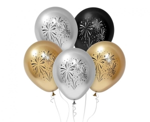 Balony Fajerwerki 12 cali 5 szt