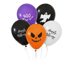 Balony Happy Halloween 12 cali 5 szt