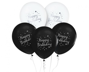 Balony Happy Birthday 12 cali 5 szt