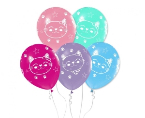 Balony Koty 12 cali 5 szt