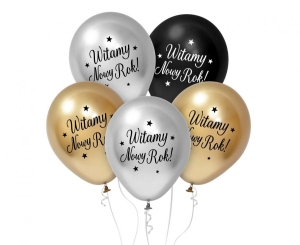 Balony Witamy Nowy Rok 12 cali 5 szt