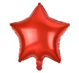Balon foliowy gwiazda czerwona 19 cali