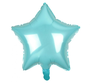 Balon foliowy gwiazda jasnoniebieska 19 cali