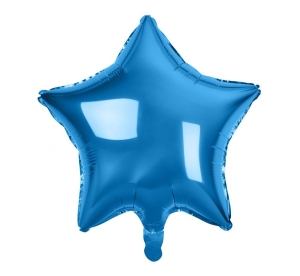 Balon foliowy gwiazda niebieska 19 cali
