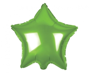 Balon foliowy gwiazda jasne zielona 19 cali