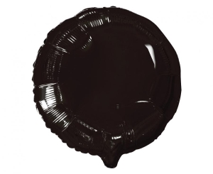 Balon foliowy okrągły czarny 18 cali