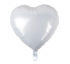 Balon foliowy serce białe 18 cali