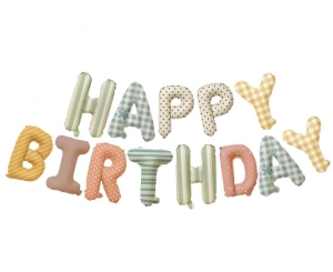 GB Girlanda balonowa napis HAPPY BIRTHDAY dł. 4 m
