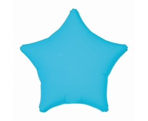 Balon foliowy gwiazda fluor niebieski 19 cali