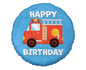 Balon foliowy Straż pożarna (Happy Birthday) 18 cali