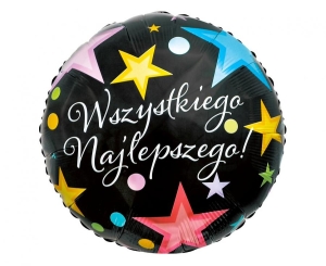 Balon foliowy Wszystkiego Najlepszego 18 cali