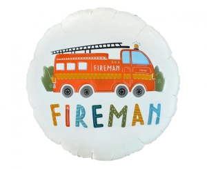 Balon foliowy Fireman okrągły 18 cali