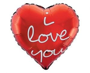 Balon foliowy I Love You (nadruk) 18 cali