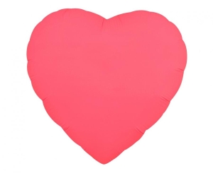 Balon foliowy serce fluor czerwony 18 cali