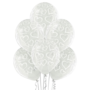 Balony Hearts CR 038 12 cali 6 szt