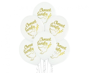 Balony Chrzest Święty PA 002 1C2S 6 szt