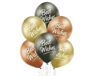 Balony Best Wishes 12 cali 6 szt