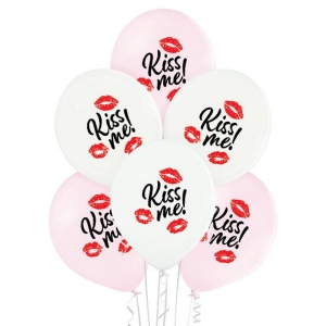 Balony Kiss Me 12 cali 6 szt