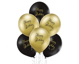 Balony Happy Birthday 12 cali 6 szt