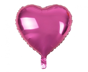 Balon foliowy serce różowe 18 cali 100 szt