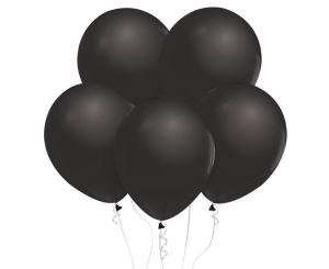 Balony metaliki czarne 12 cali 10 szt Godan