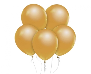 Balony metaliki c. złote 12 cali 10 szt Godan