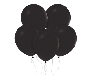 Balony pastelowe czarne 18 cali 5 szt Godan