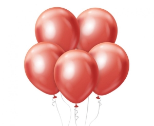 Balony platynowe jasne czerwone 10 cali 50 szt Godan