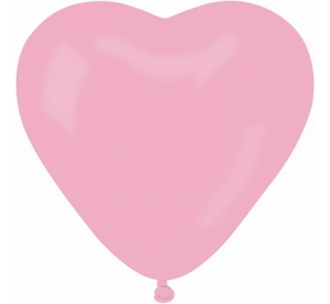 Balony CR pastel serca - różowe 06 50 szt Gemar