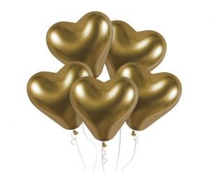 Balony CRB12 shiny 12 cali serca - złote 25 szt Gemar
