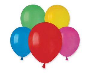 Balony A50 pastel 5 cali - różnokolorowe 80 100 szt Gemar