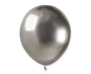 Balony AB50 shiny 5 cali - srebrne 89 100 szt Gemar