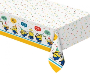 Obrus plastikowy Minions 2 - The Rise of Gru - 120 cm x 180 cm