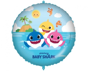 Balon foliowy Baby Shark okrągły 18 cali