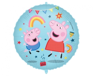 Balon foliowy Peppa Pig Messy Play okrągły 18 cali