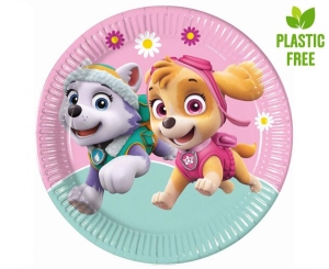 Talerzyki papierowe Paw Patrol Skye & Everest (Nickelodeon) 23cm 8 szt
