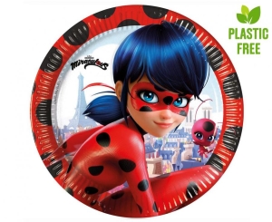 Talerzyki papierowe Miraculous Ladybug (ZAG) 23cm 8 szt