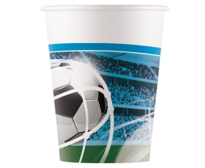 Kubeczki papierowe Soccer Fans 200 ml 8 szt