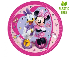 Talerzyki papierowe Minnie Junior 23cm 8 szt