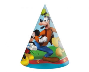 Czapeczki papierowe Mickey Rock The House 6 szt