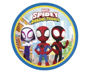 Talerzyki papierowe Spidey & His Amazing Friends 23cm 8 szt
