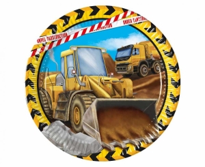 Talerzyki papierowe Construction 23 cm 8 szt