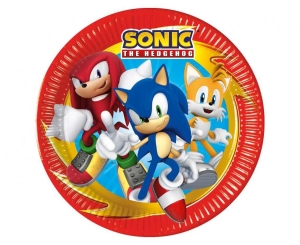 Talerzyki papierowe Sonic 23 cm 8 szt