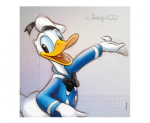 Serwetki papierowe Disney 100 - Donald 33 cm x 33 cm 20 szt