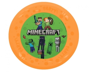 Talerz wielokrotnego użytku Party 21cm Minecraft Mojang 1 szt