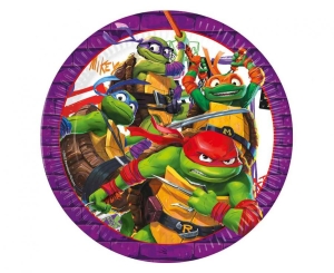 Talerzyki papierowe Teenage Mutant Ninja Turtle Nickelodeon 23 cm 8 szt ( plastic-free)