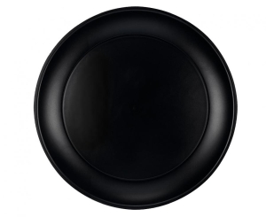 Talerz wielokrotnego użytku czarny Party 21 cm 1 szt