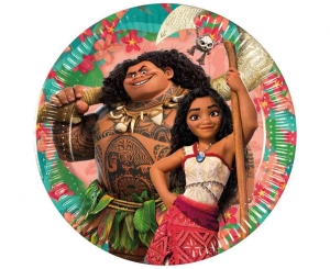 Talerzyki papierowe Moana 20 cm 8 szt